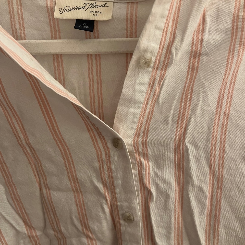 Universal Thread Striped Button-Up Shirt - Picture 2 of 4